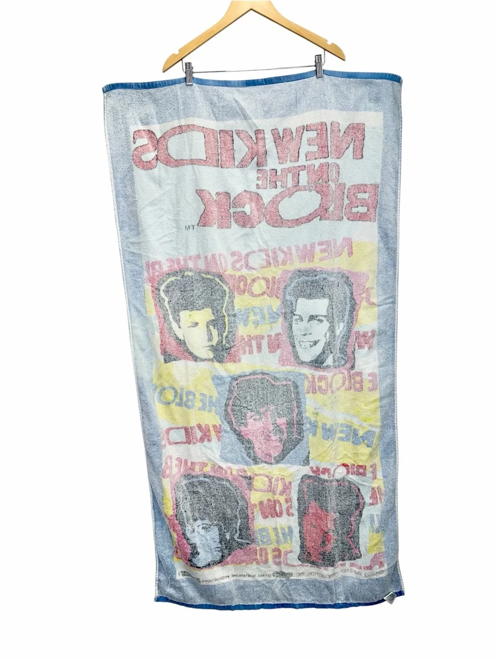Vintage 1989 New Kids on the Block (NKOTB) Beach Towel Boy Band